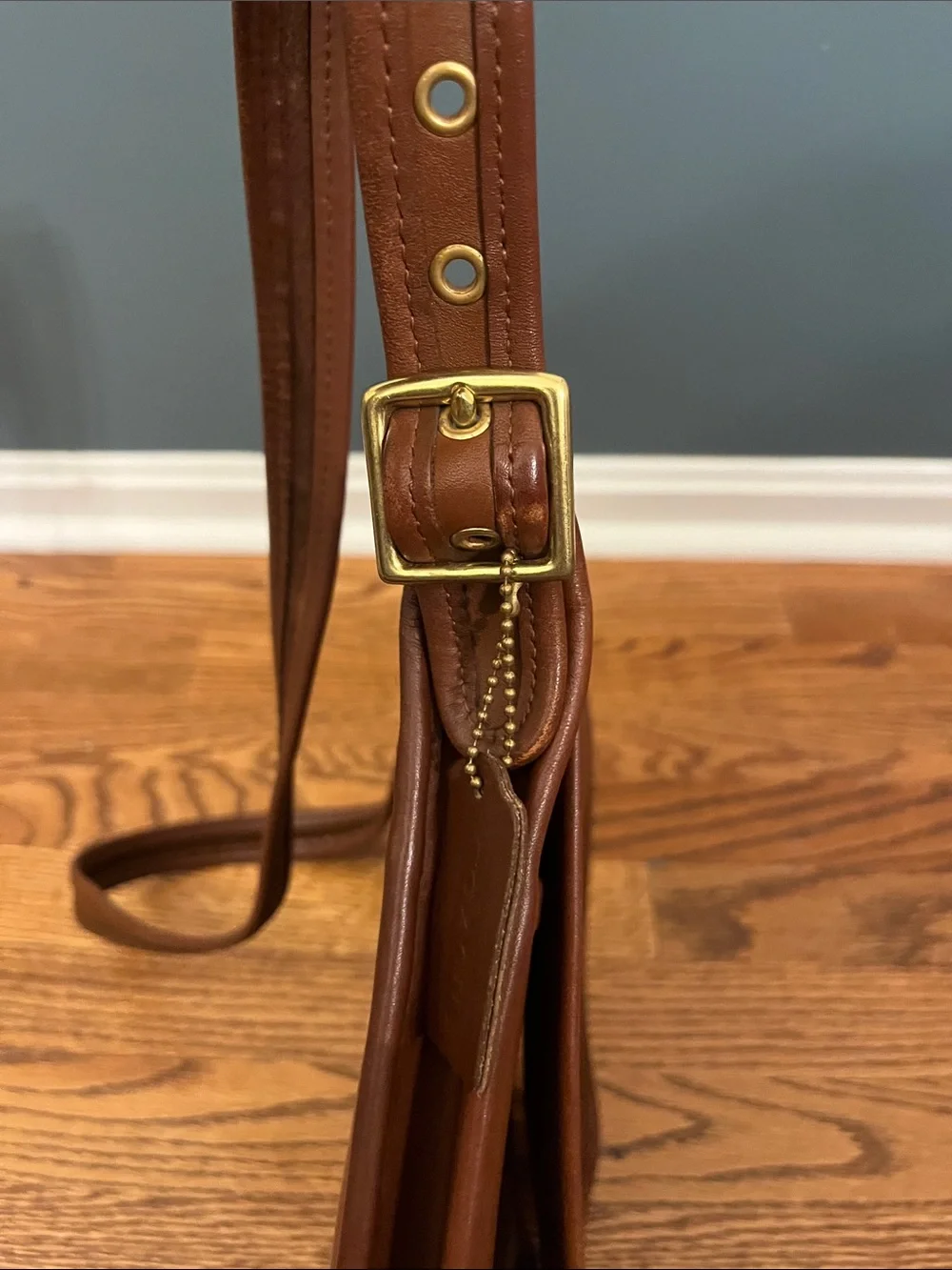Vintage Mahogany Coach Legacy Studio Flap Bag #9144